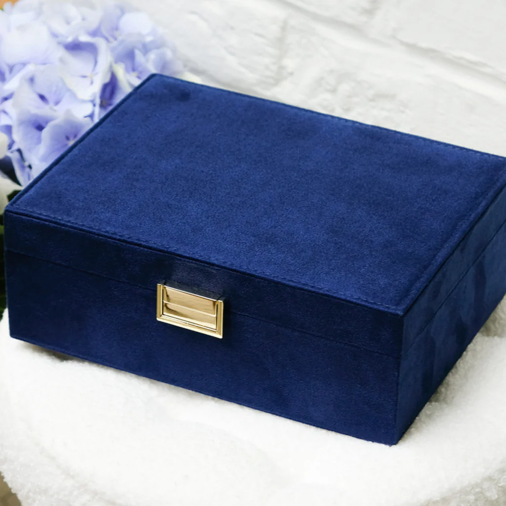 Large Rectangle Jewellery Box | Louise | Velvet | Maison Scarlett - Image 3