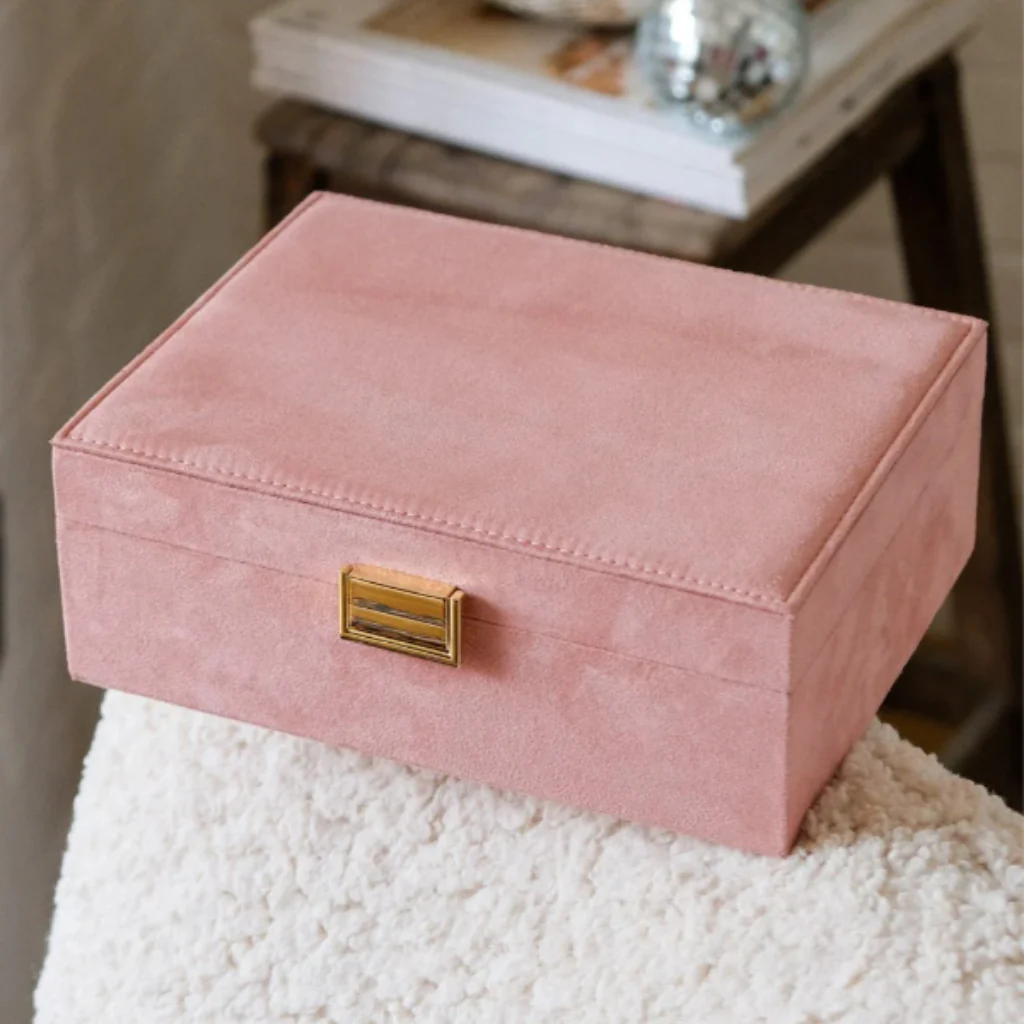 Large Rectangle Jewellery Box | Louise | Velvet | Maison Scarlett - Image 6