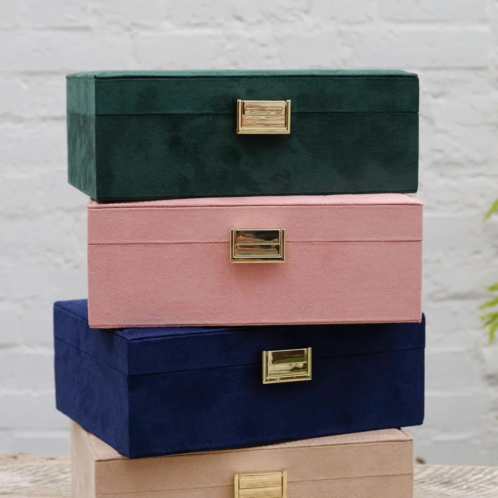 Large Rectangle Jewellery Box | Louise | Velvet | Maison Scarlett - Image 7